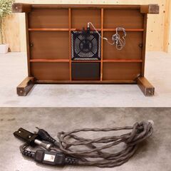 ≪zyb2256ジ≫ こたつテーブル 幅約120㎝/高さ約42㎝ 木製 ブラウン系 長方形 炬燵 インテリア/机 中古家具/宮城県仙台市 70606-16の画像