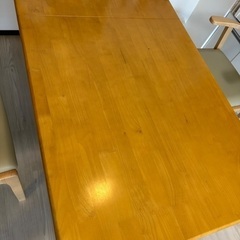 ダイニングテーブル　119×74×70 伸縮式の画像