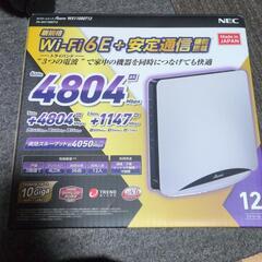 NEC WX1100T12 Wi-Fi 6E 無線LANルーター