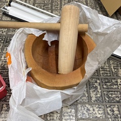 【受け渡し予定決定】餅つき用　きね、うす