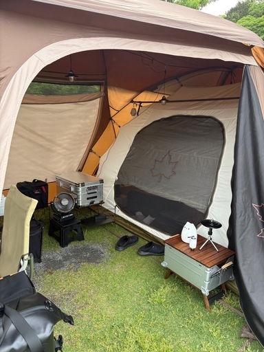 ※ドタキャンされた為再出品します。大
人気ロゴス2ルームテントと虫除けメッシュ付き