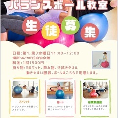 バランスボール新規メンバー募集中！