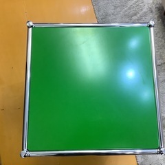 【リサイクルサービス八光】幅40cm　サイドテーブル 脇机　グリーンの画像