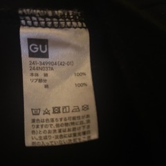 140 ①　Sサイズ　GU 半袖　ショート丈　ポロシャツ 綿100%の画像