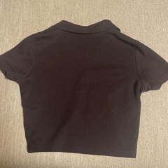 140 ①　Sサイズ　GU 半袖　ショート丈　ポロシャツ 綿100%の画像