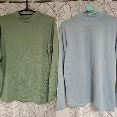 2点セット Tシャツ　長袖　 ハイネック　 ショート丈 インナー　衣装