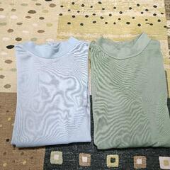 2点セット Tシャツ　長袖　 ハイネック　 ショート丈 インナー　衣装の画像