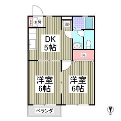 🌈 収納たくさん・2DK😊与野駅徒歩10分💸 敷金＆礼金ゼロ🌈『プリモ  203』M 1hza38 - さいたま市