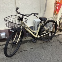 ♪ジモティー特価♪装備充実！！極太タイヤがカッコイイ　２７，５シティサイクル　中古自転車の画像