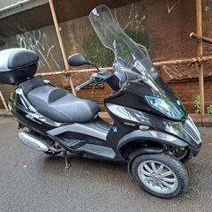 ピアッジオ PIAGGIO MP3 250ie 合法なワイドトレッドスペーサー付 普通自動車免許で乗れる 綺麗な実働車両　大阪の画像