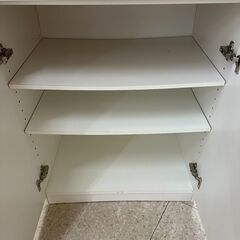 ★リユースのサカイ高崎店★TJ11892  食器棚 白 H178×D39.5×W60 クリーニング済みの画像