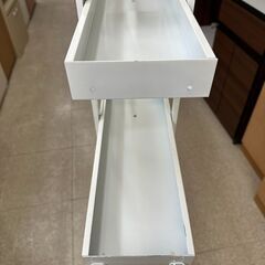★リユースのサカイ高崎店★TJ11893  隙間収納ラック 白 H149.5×D47×W18.5 クリーニング済みの画像