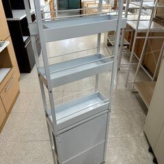 ★リユースのサカイ高崎店★TJ11893  隙間収納ラック 白 H149.5×D47×W18.5 クリーニング済みの画像
