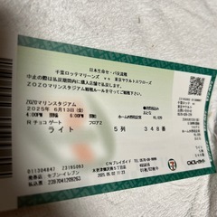 千葉ロッテマリーンズ　チケットの画像