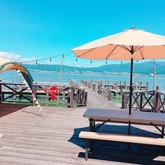 諏訪湖畔BBQガーデンオープンします。の画像