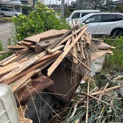焚き火用の木材の画像