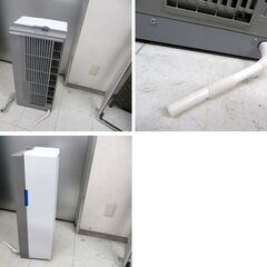 Haier 窓用 ルームエアコン 2021年製 JA-18V ホワイト 冷房専用 ウィンドエアコン 枠・リモコン付 家電 中古 ハイアール 苫小牧西店の画像