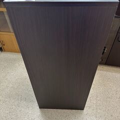 ★リユースのサカイ高崎店★TJ11899 ニトリ 食器棚 ダークブラウン H89.5×D39.5×W59.8 クリーニング済みの画像