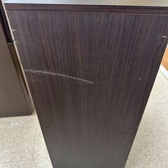 ★リユースのサカイ高崎店★TJ11899 ニトリ 食器棚 ダークブラウン H89.5×D39.5×W59.8 クリーニング済みの画像