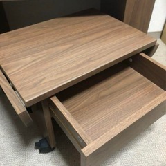 ミニテーブル　2つセット　引出し＆雑誌ラック付　子供机の画像