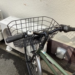 ♪ジモティー特価♪２７型コンフォートバイク　緑中古自転車の画像