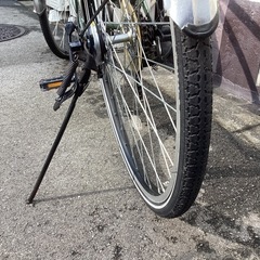 ♪ジモティー特価♪２７型コンフォートバイク　緑中古自転車の画像