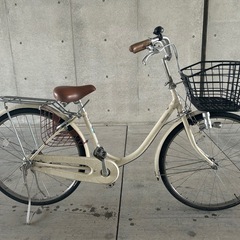 6. ブリヂストン  EB60U B8K　エブリッジ EBRIDE 26インチ 自転車 クリーム色 学生さん ママチャリ お買い物 現状の画像