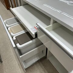 ★リユースのサカイ高崎店★TJ11906 創愛ファニチュア キッチンカウンター 白 H85.5×D45×W120 クリーニング済みの画像