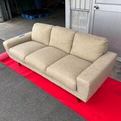 【シンプル＆ナチュラル】3人掛けソファ🌿お部屋に馴染むデザイン♪の画像