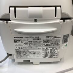 可変圧力IH炊飯ジャー Panasonic SR-W10A-W 5.5合 2023年製の画像