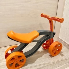 キッズバイク　室内バイク オレンジの画像