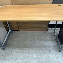 ★リユースのサカイ高崎店★TJ11910  デスク ライトブラウ...