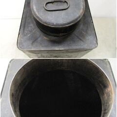 インドネシア　ヴィンテージ菓子缶　2個セット　アンティーク　ボックス　置き物　花器　ディスプレイ　レトロ　インテリアの画像