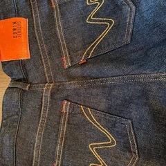 未使用日本製EDWINジャージーズデニムジーンズパンツ ストレッチ濃紺インディゴの画像