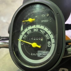 【商談中】美品 実働 BT新品 バリ溝 ホンダ AF67 トゥデイ 4スト バイク 原付 スクーター イエローの画像