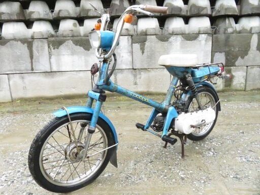 レストアベース/不動車　THE昭和の名車　ホンダ　ロードパル　NC50　圧縮〇/書有/キー無/欠品有