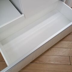 ★ジモティ割あり★ ユーアイ 食器棚 グレー H195×D45×W89 クリーニング済み TK5576の画像