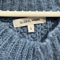 GLOBAL WORK 青ニットの画像