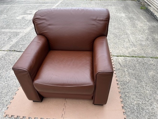 早い者勝ち‼︎　定価100,000円以上→45,000円　大塚家具 1人掛けソファ　本革