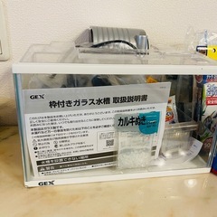 水槽・グッピー飼育セット　フィルター・温度計・ヒーター・エサ・薬など