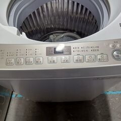 ★ジモティ割あり★ SHARP 洗濯機 ES-KS70T 7.0kg 17年製 動作確認／クリーニング済み TK5583【リユースのサカイつくば店】の画像