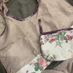 ローラアシュレイ　エコバッグ  袋付き