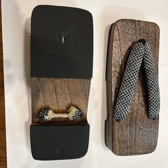 さらに20%OFF！未使用メンズ浴衣・帯・下駄の3点セットの画像