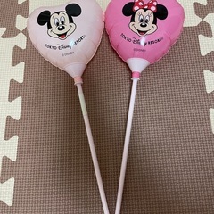 ディズニーランド　ミッキー　ミニー　手持ち風船　2種