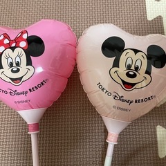 ディズニーランド　ミッキー　ミニー　手持ち風船　2種の画像