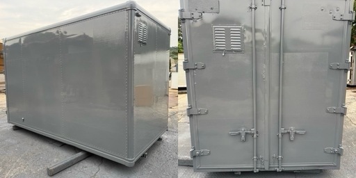 No.926 アルミバン 2t 車  アルミ 箱 バイク 倉庫 トラック コンテナ 米 保管庫 物置 DIY