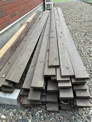 お話中　ウッドフェンス用　木材