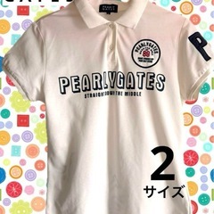 パーリーゲイツ ポロシャツ レディース サイズ2
