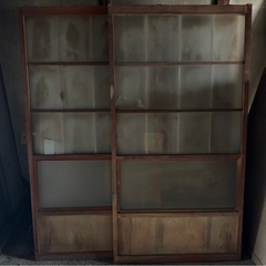 ガラスの建具　昭和レトロ