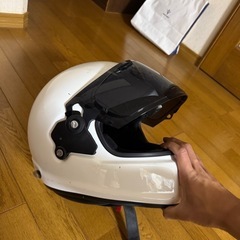 Araiラパイドネオ ホワイト 57-58cm おまけクリアシールド付き！！の画像
